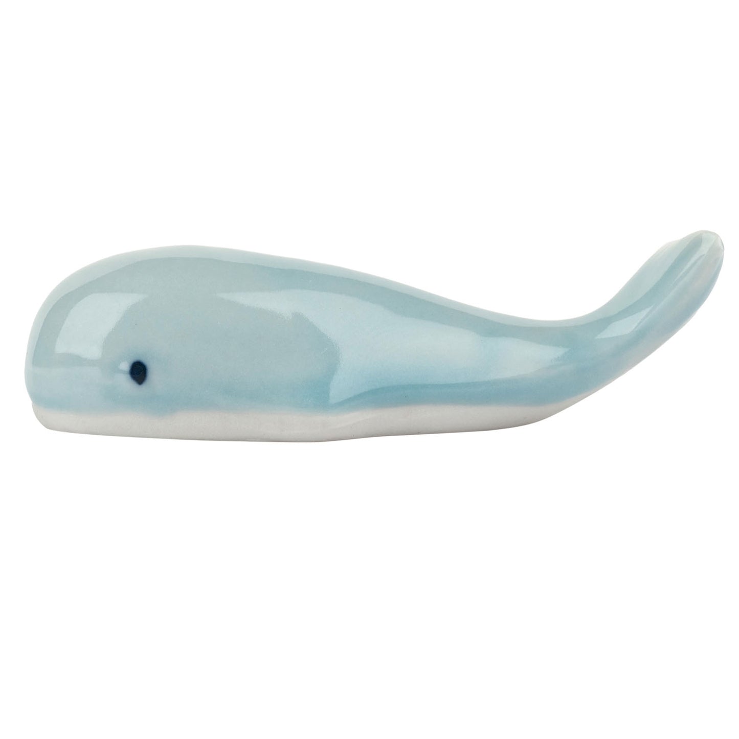 Pale Blue Whale Japanese Chopstick Rest side