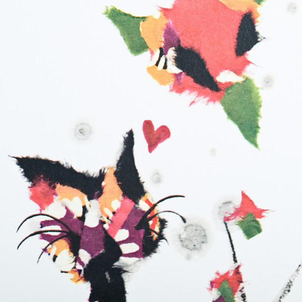 Paws For Thought Black Frame A5 Japanese Print detail