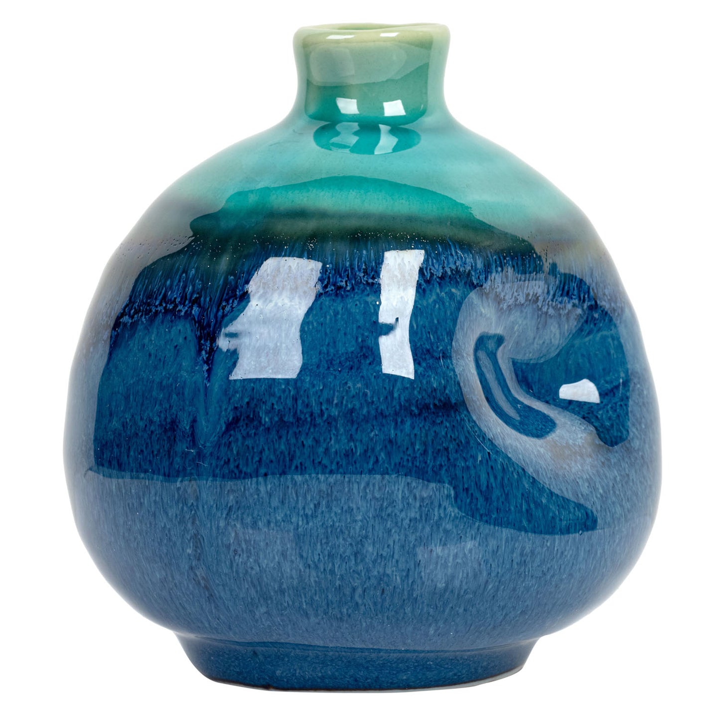 Peko Blue Japanese Mini Vase side