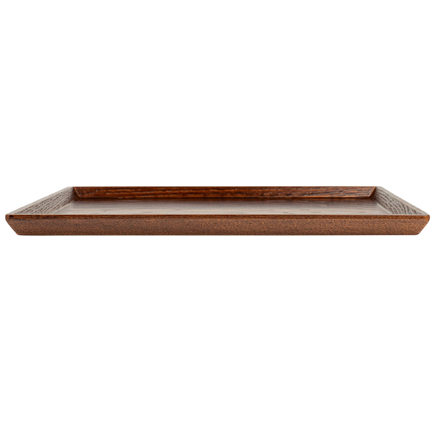 Premium Brown Square Japanese Wooden Tray side