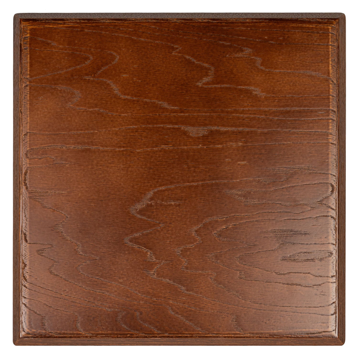 Premium Brown Square Japanese Wooden Tray back