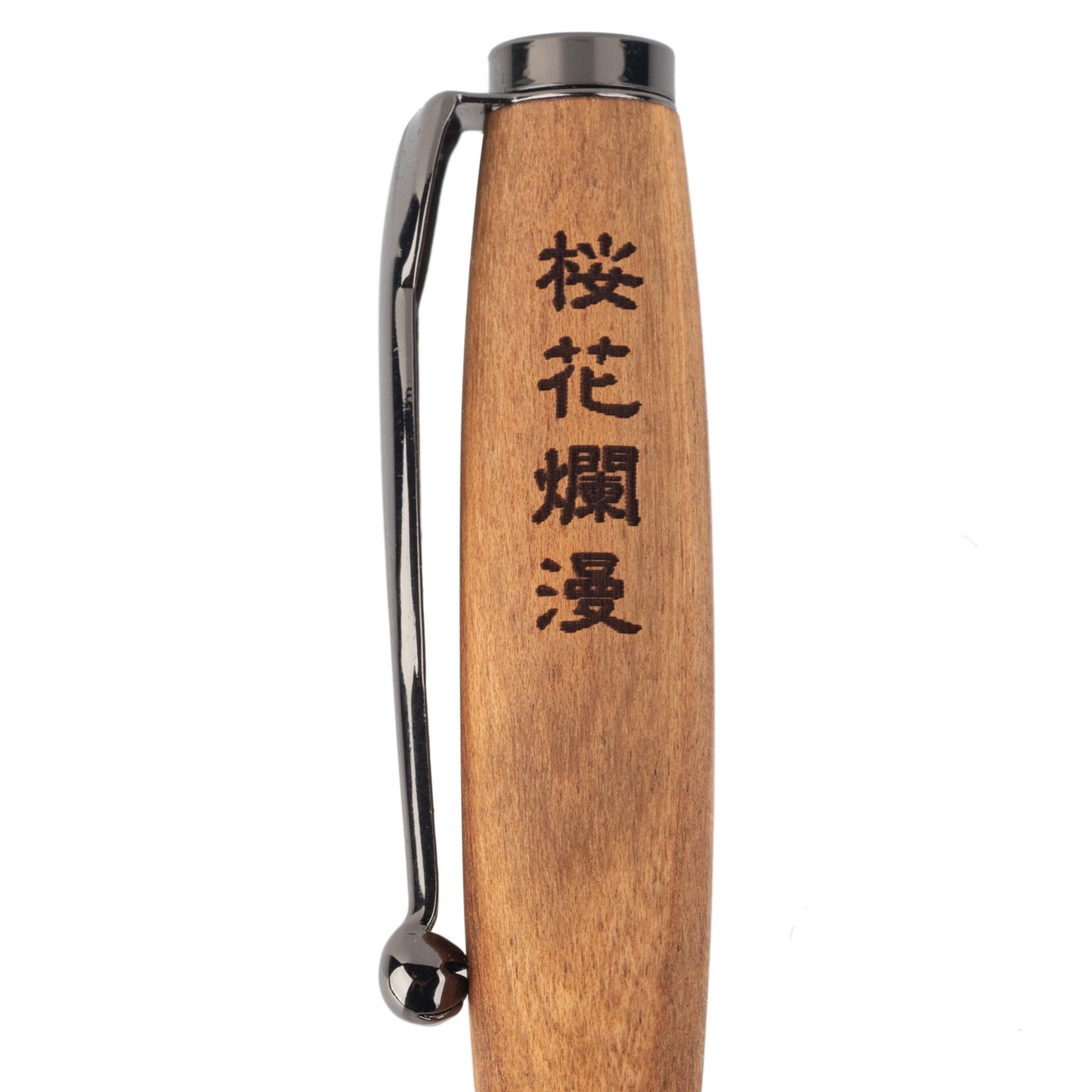 Premium Cherry Wood Black Japanese Ballpoint Pen handle