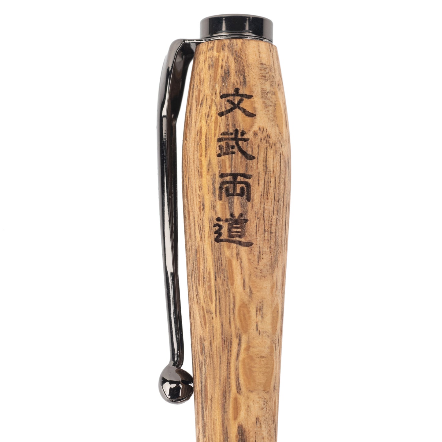 Premium Oak Wood Black Japanese Ballpoint Pen handle