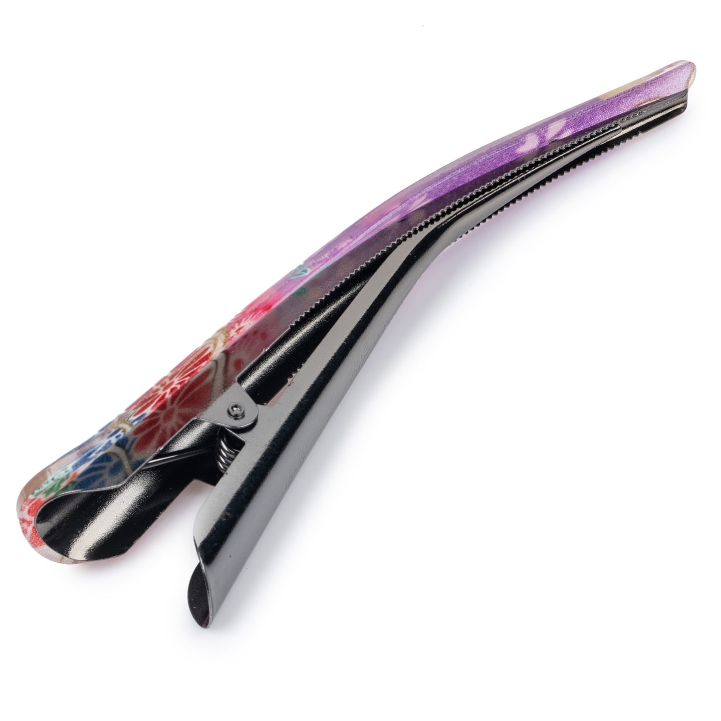 Purple Cherry Blossom Japanese Hair Clip side