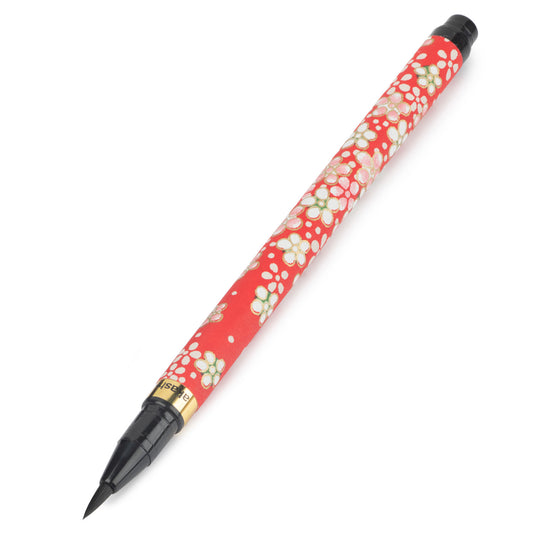 Red Koto Japanese Calligraphy Brush Pen