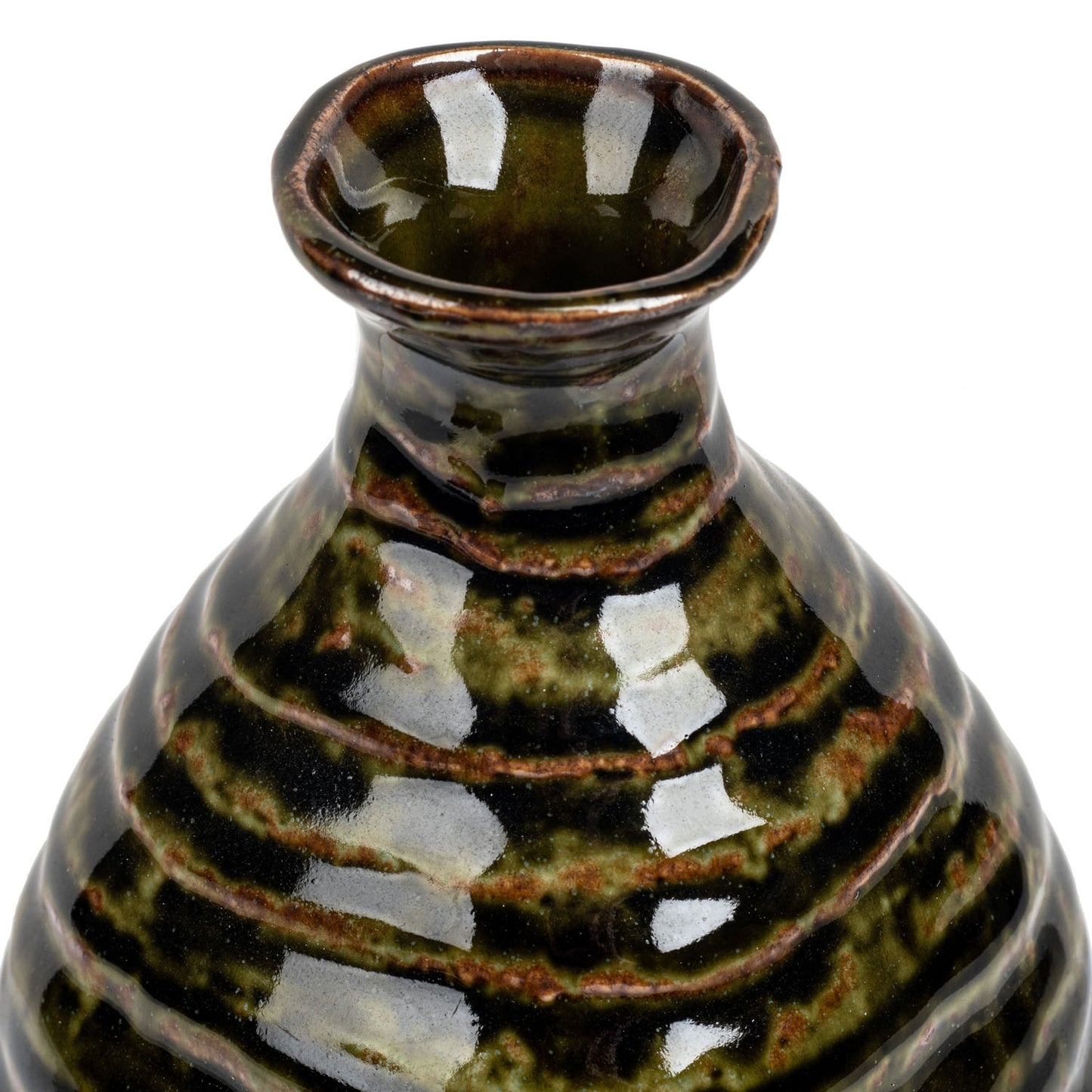 Sabi Oribe Japanese Sake Pot and Cup Gift Set top