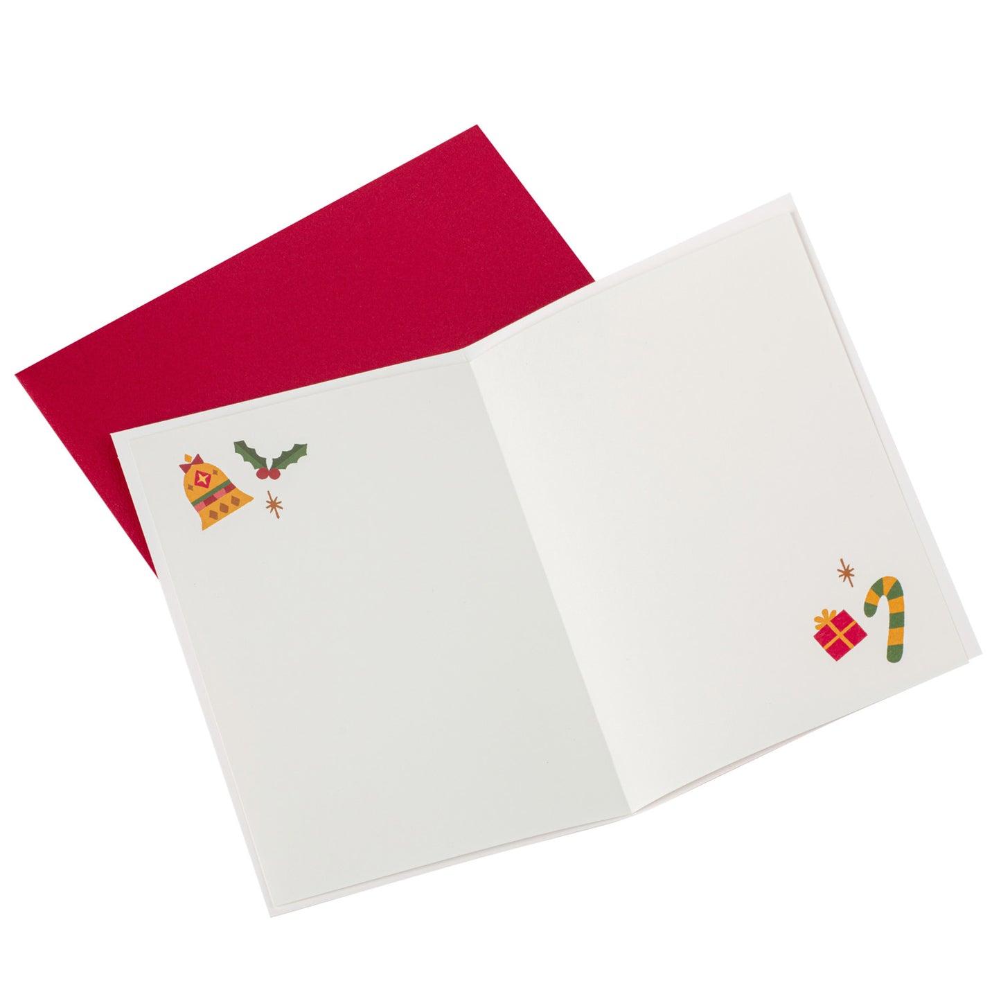 Santas Stocking Japanese Merry Christmas Card open