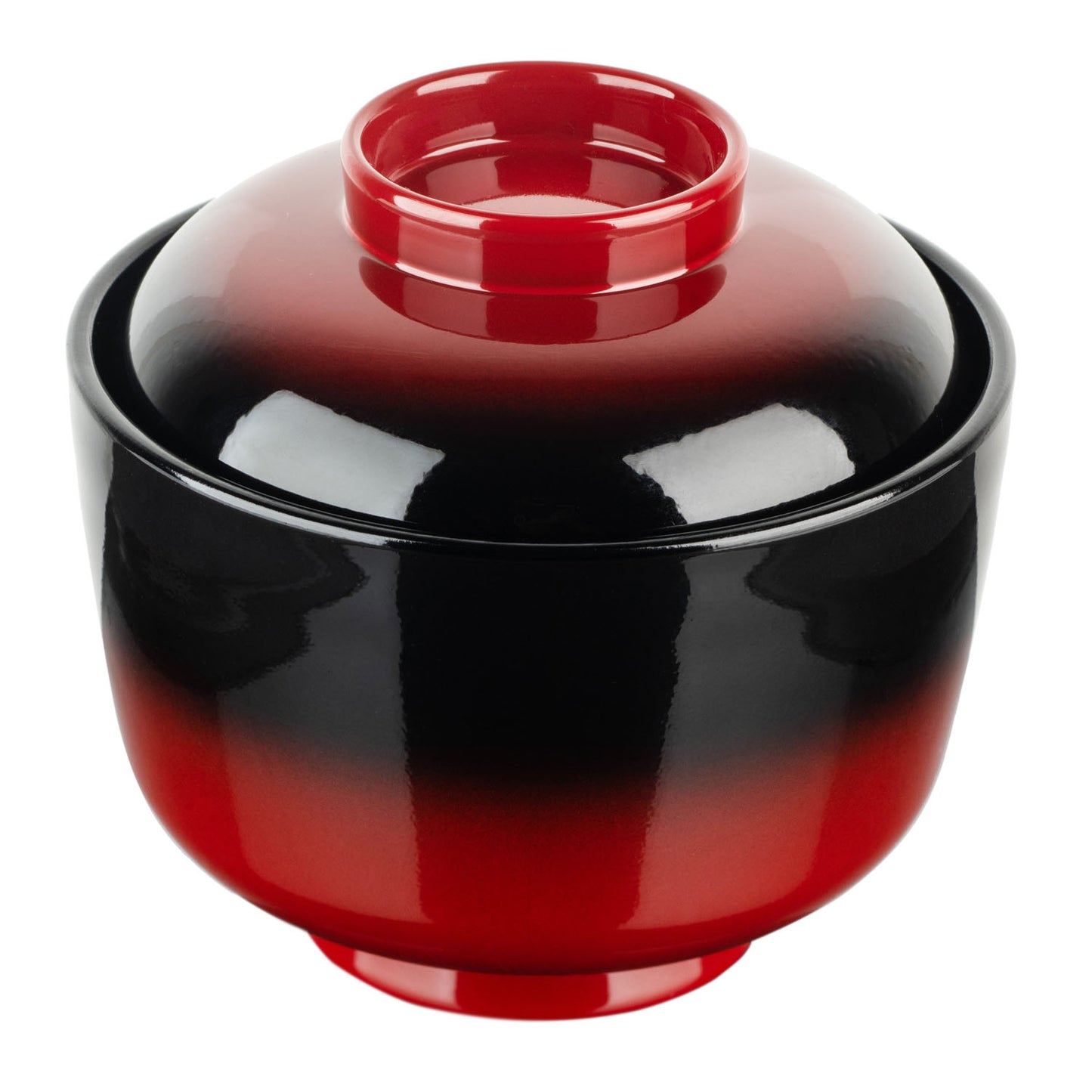 Shinobi Japanese Lacquer Soup Bowl and Lid