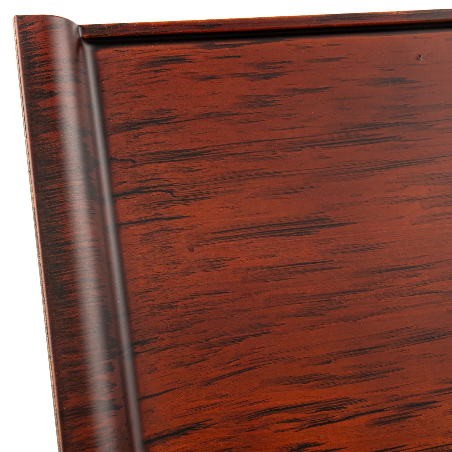 Small Brown Wood Effect Japanese Tray detail