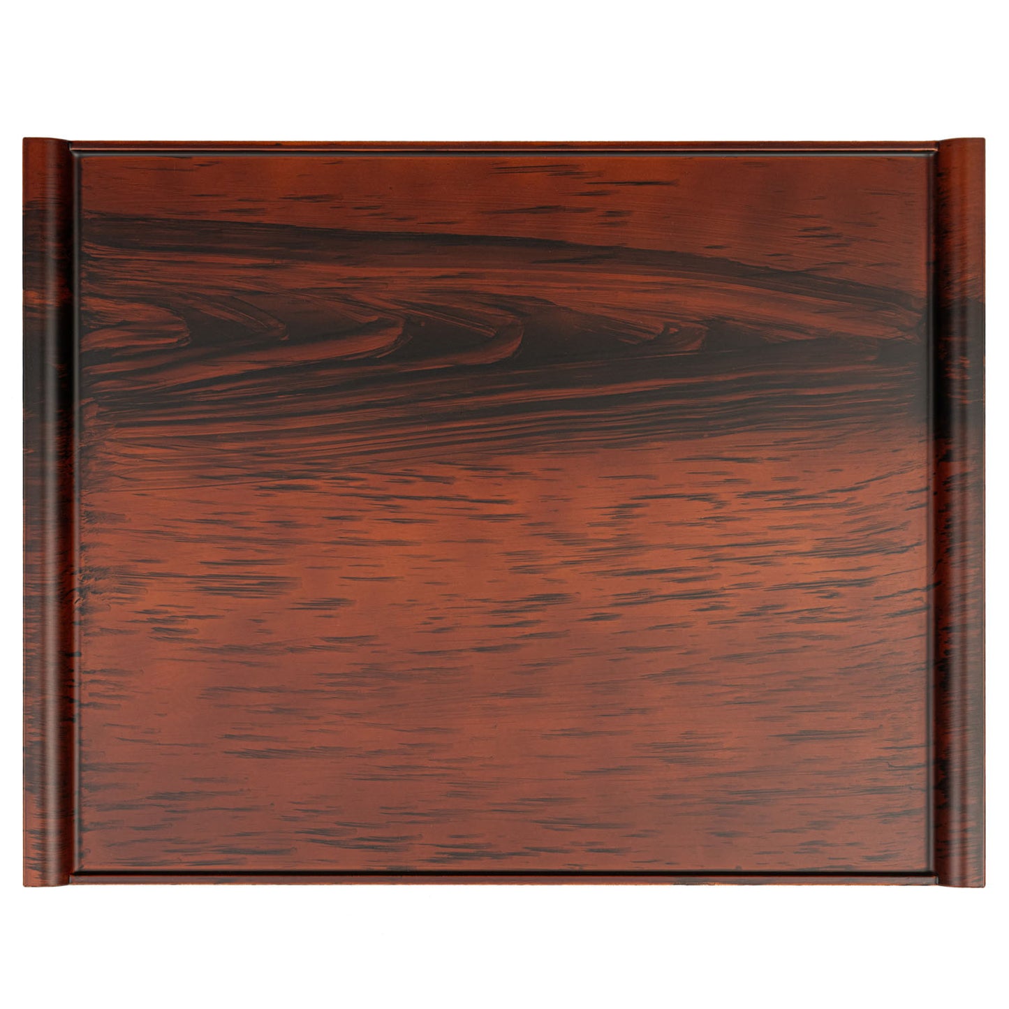 Small Brown Wood Effect Japanese Tray top
