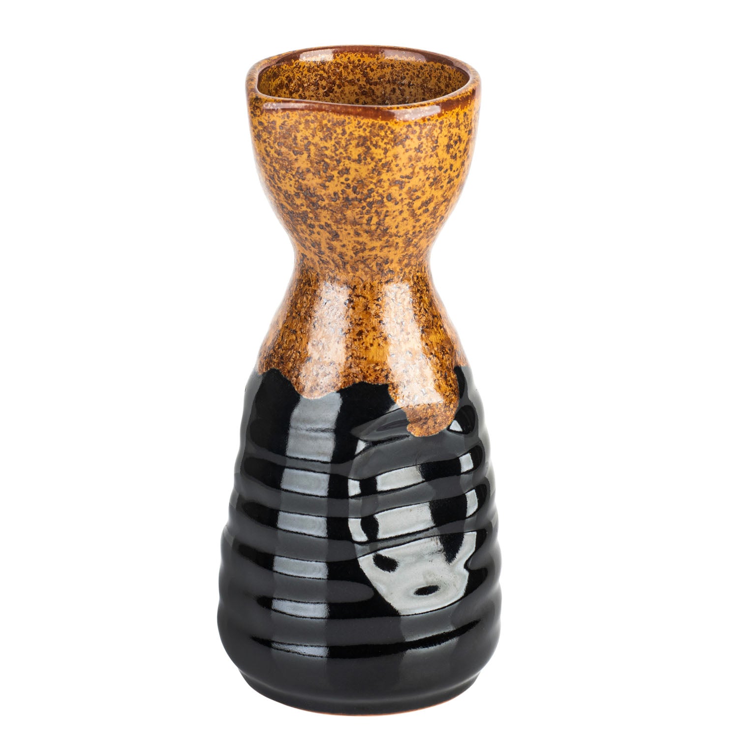 Small Rustic Brown Traditional Japanese Sake Jug