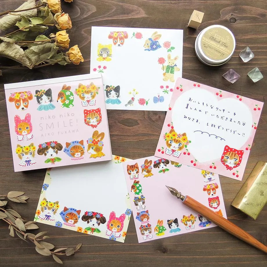 Smile Small Japanese Memo Pad lifestyle