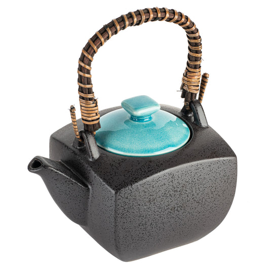 Sora Blue and Grey Japanese Tea Pot