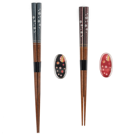 Sparkling Cherry Blossom Japanese Chopstick Gift Set