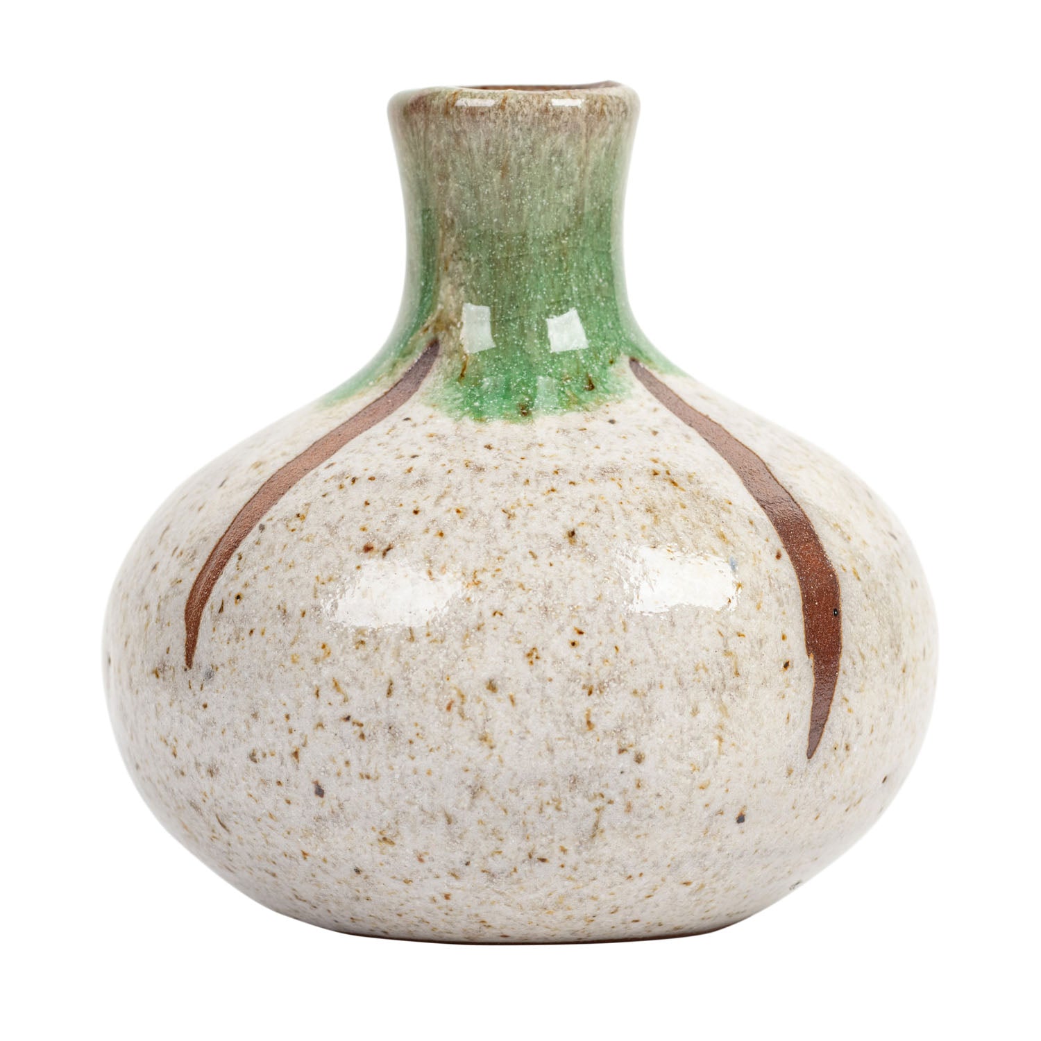 Stone Grey Japanese Mini Vase side