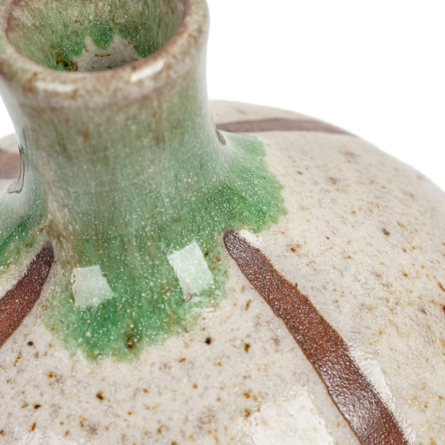 Stone Grey Japanese Mini Vase detail