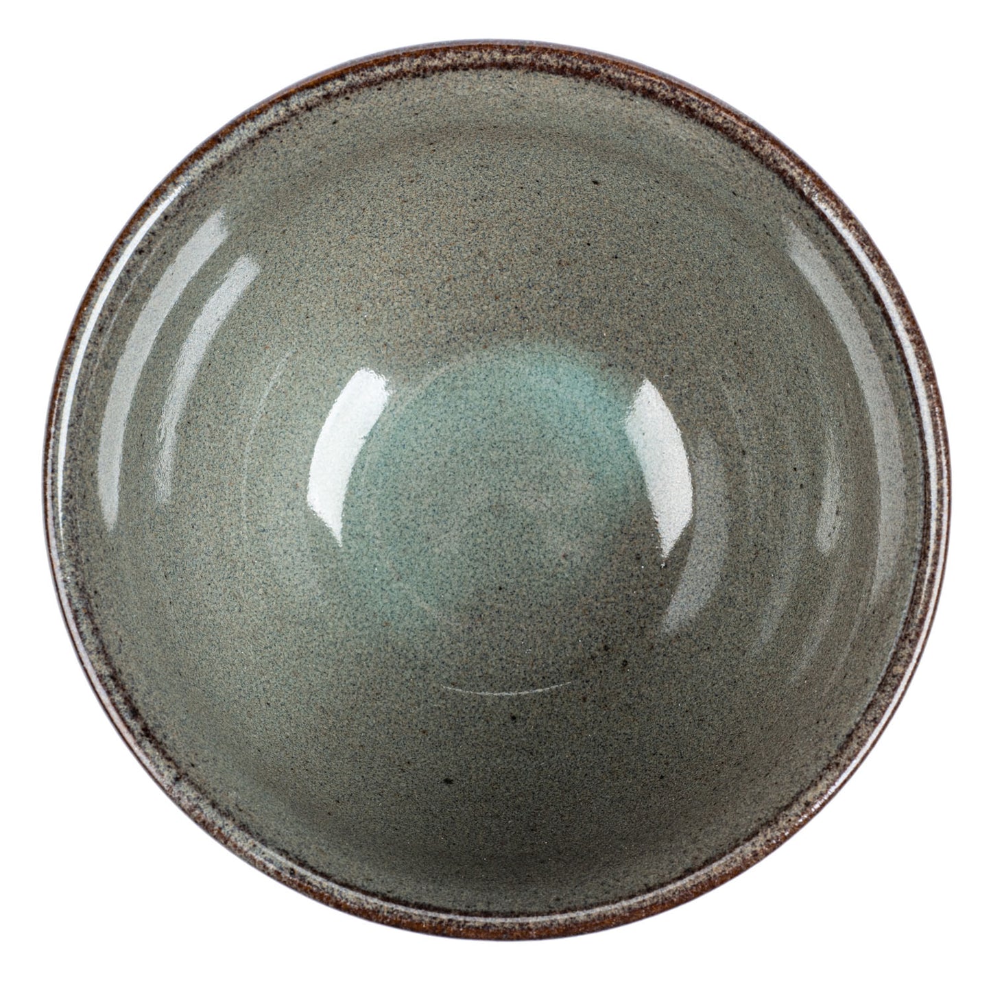 Taupe Eureka Small Japanese Bowl top