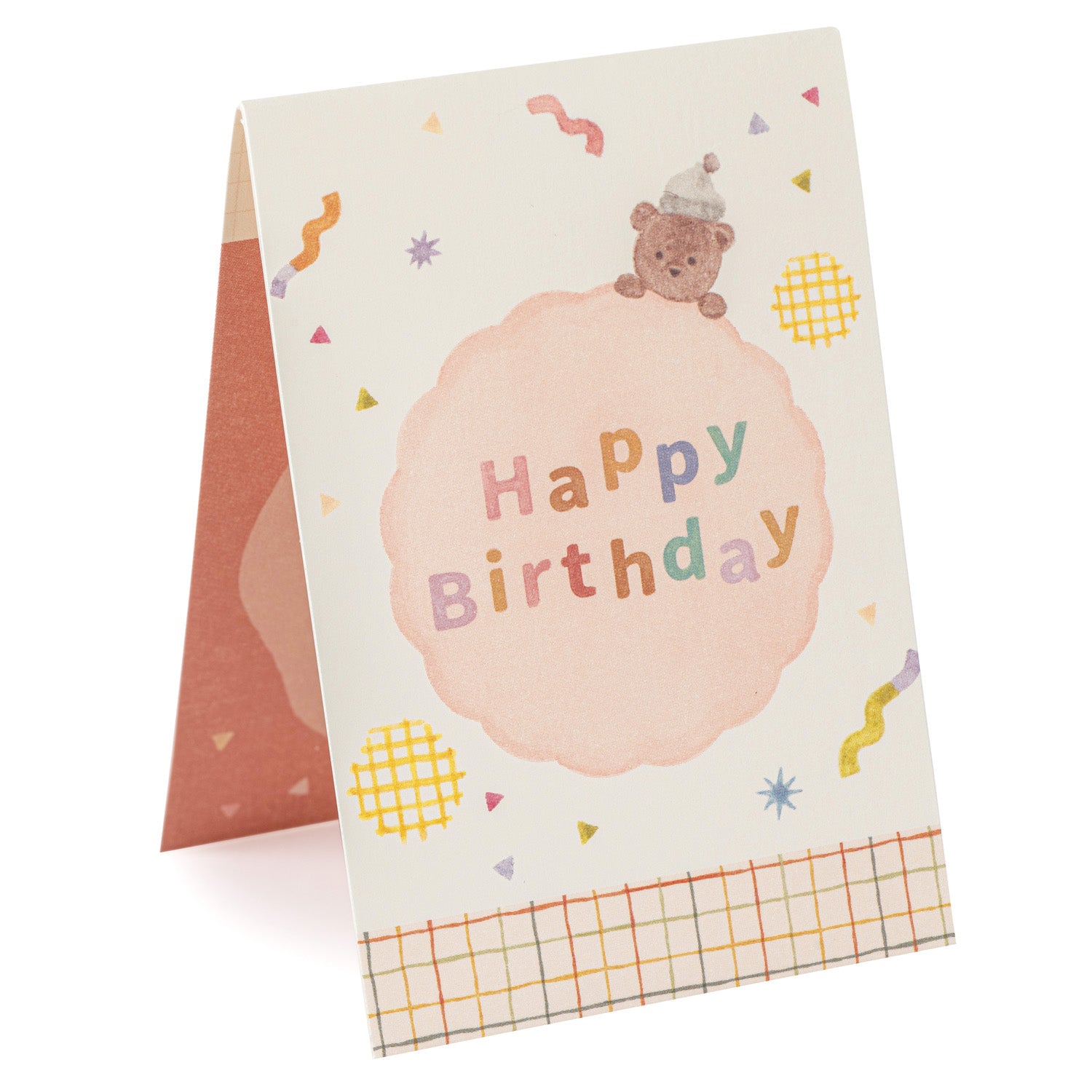 Teddy Bear Pop Open Mini Japanese Birthday Card