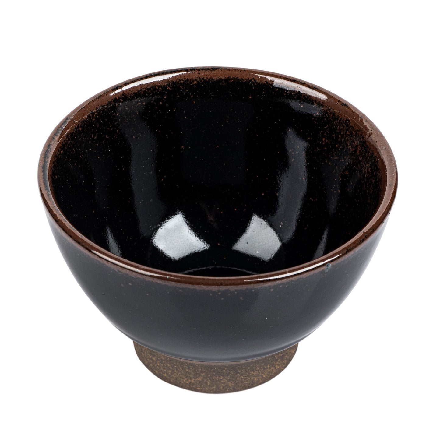 Tenmoku Eureka Japanese Small Bowl open
