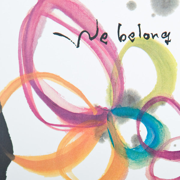 We Belong Together Black Frame A5 Japanese Print detail