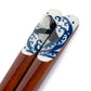 Whale Indigo Blue Premium Japanese Chopsticks handle