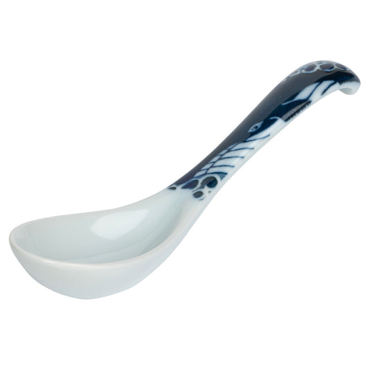 Indigo Blue Whale Premium Japanese Soup Spoon