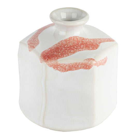 White Ogi Japanese Mini Vase
