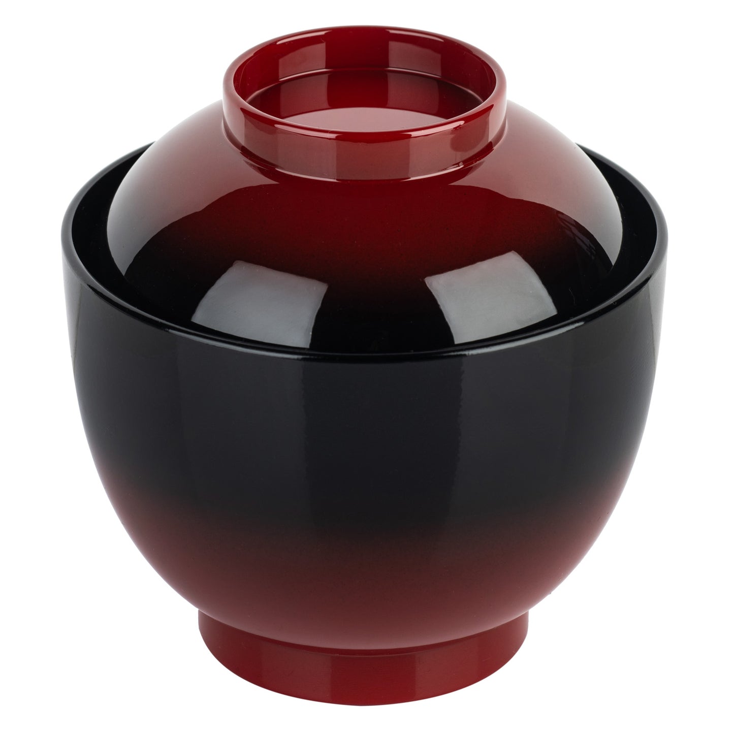 Yamato Small Japanese Lacquer Miso Bowl and Lid