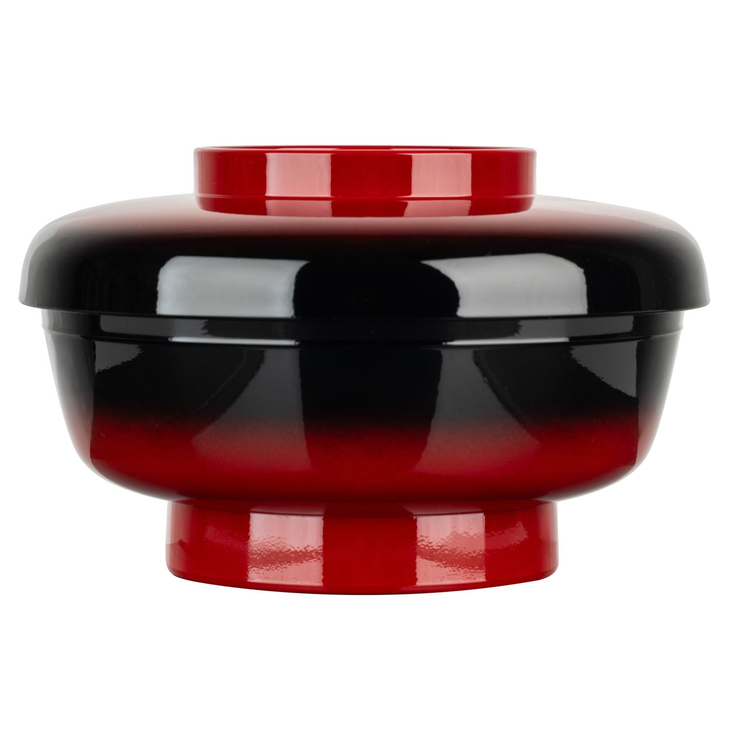 Yasuragi Japanese Lacquer Large Rice Bowl and Lid side
