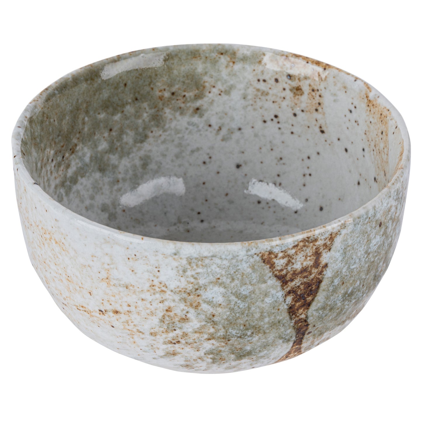 Yukishino Ceramic Japanese Matcha Bowl open