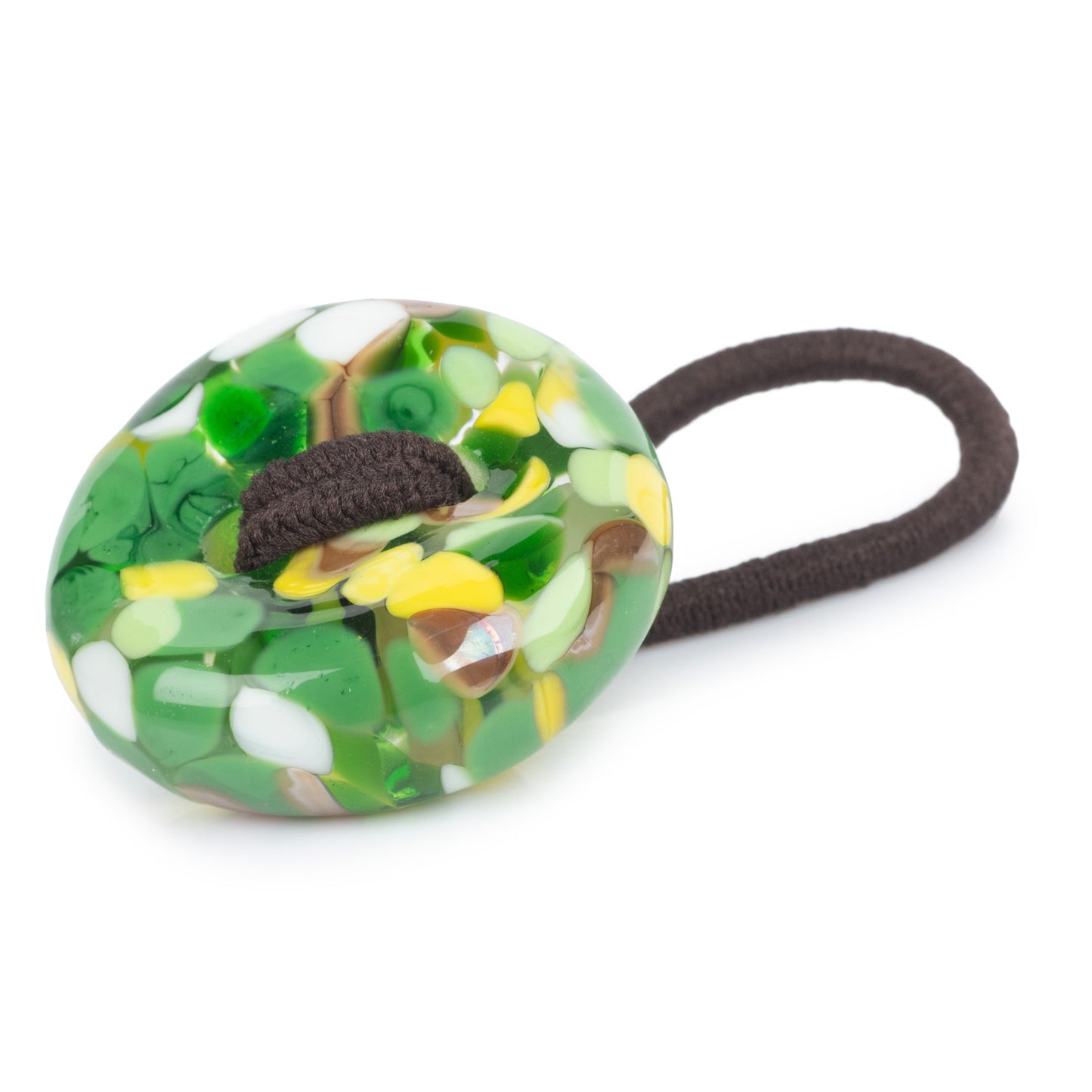 Yuzu Handmade Glass Japanese Hair Bobble detail