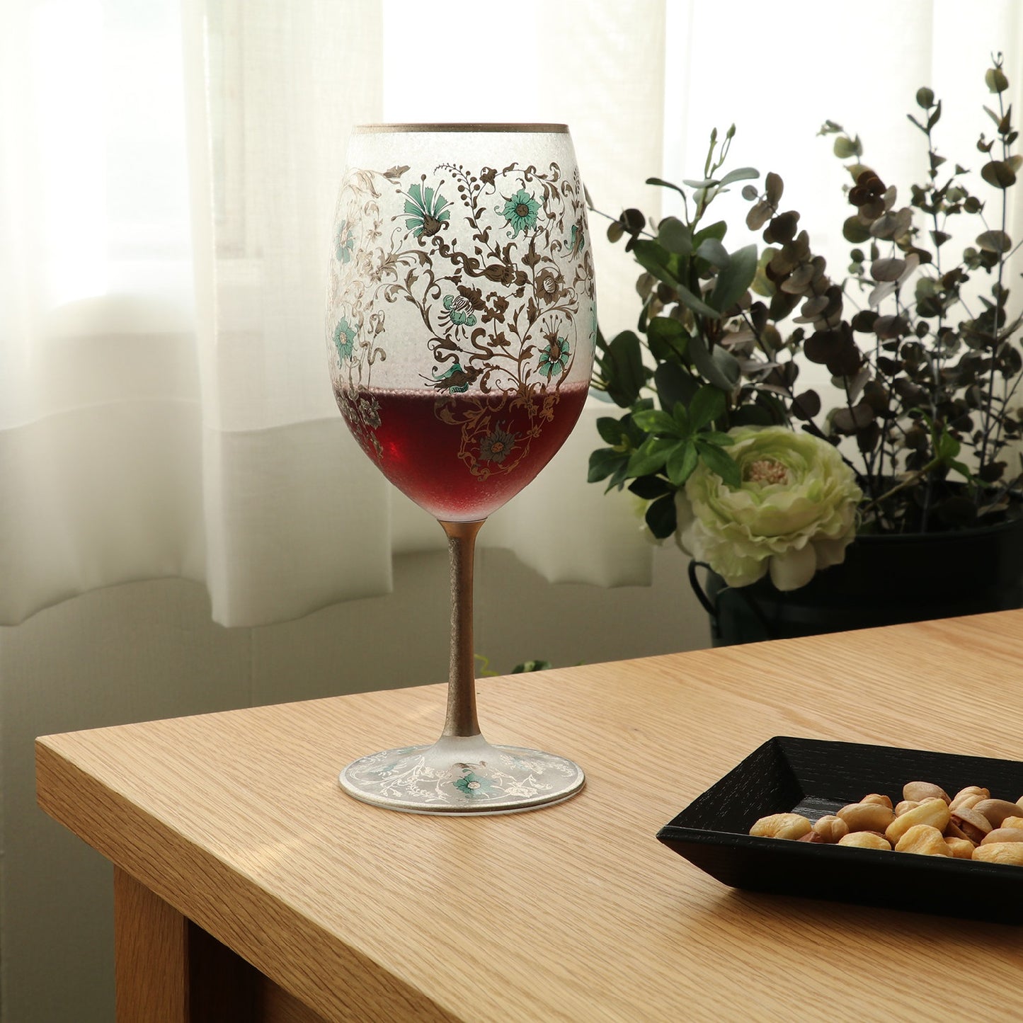 Arabesque Silver Premium Japanese Wine Glass