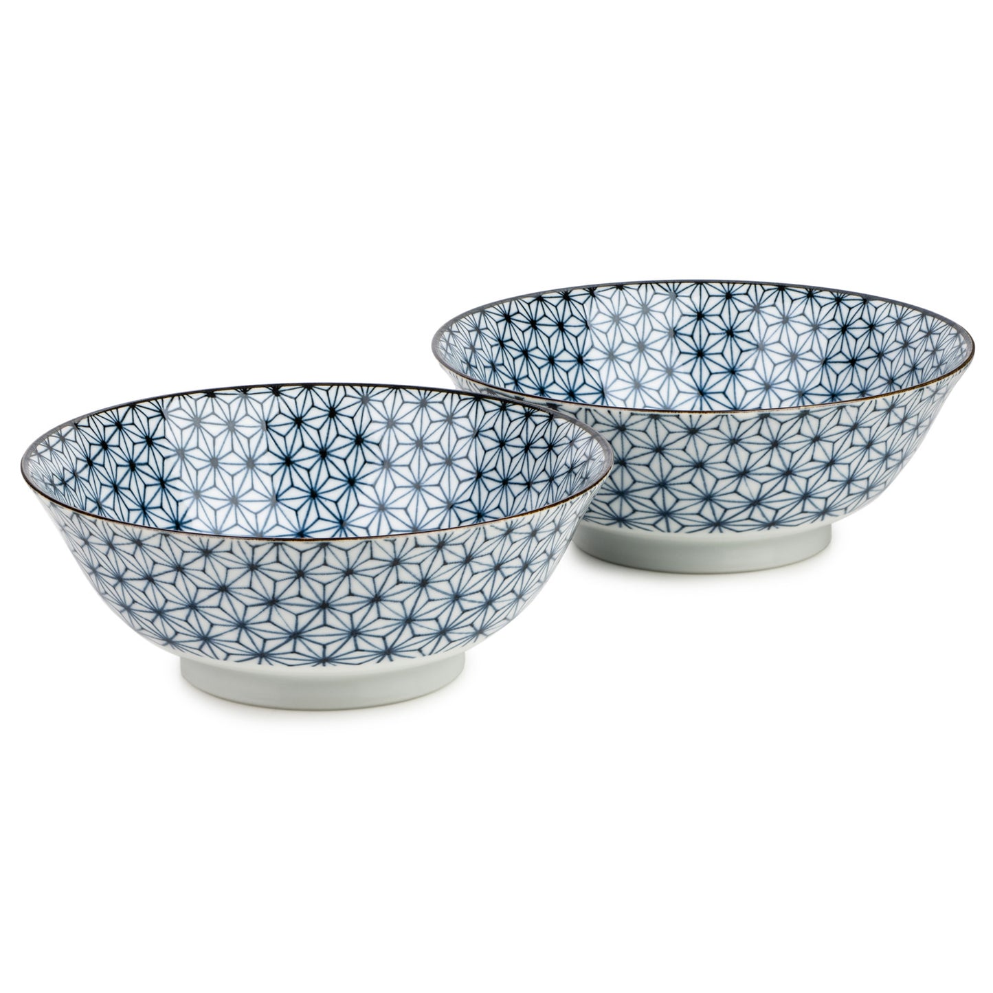 Asanoha Traditional Japanese Noodle Bowl Set