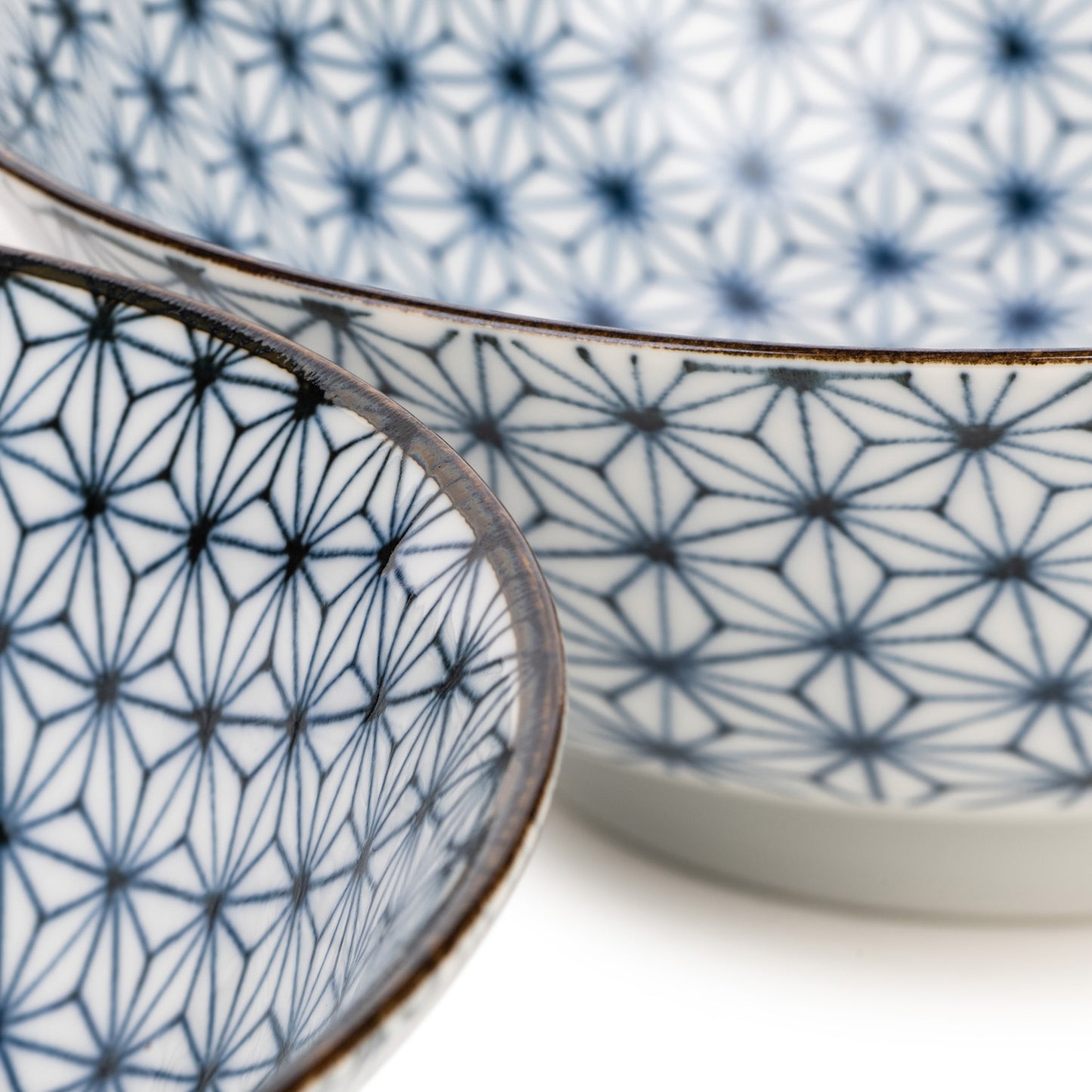 Asanoha Traditional Japanese Noodle Bowl Set