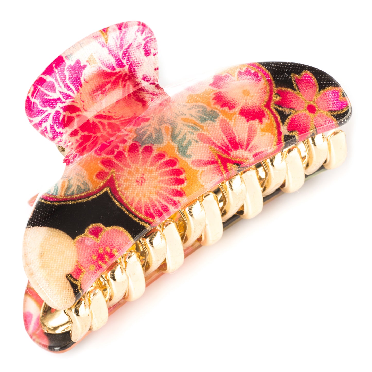 Black Cherry Blossom Japanese Hair Claw
