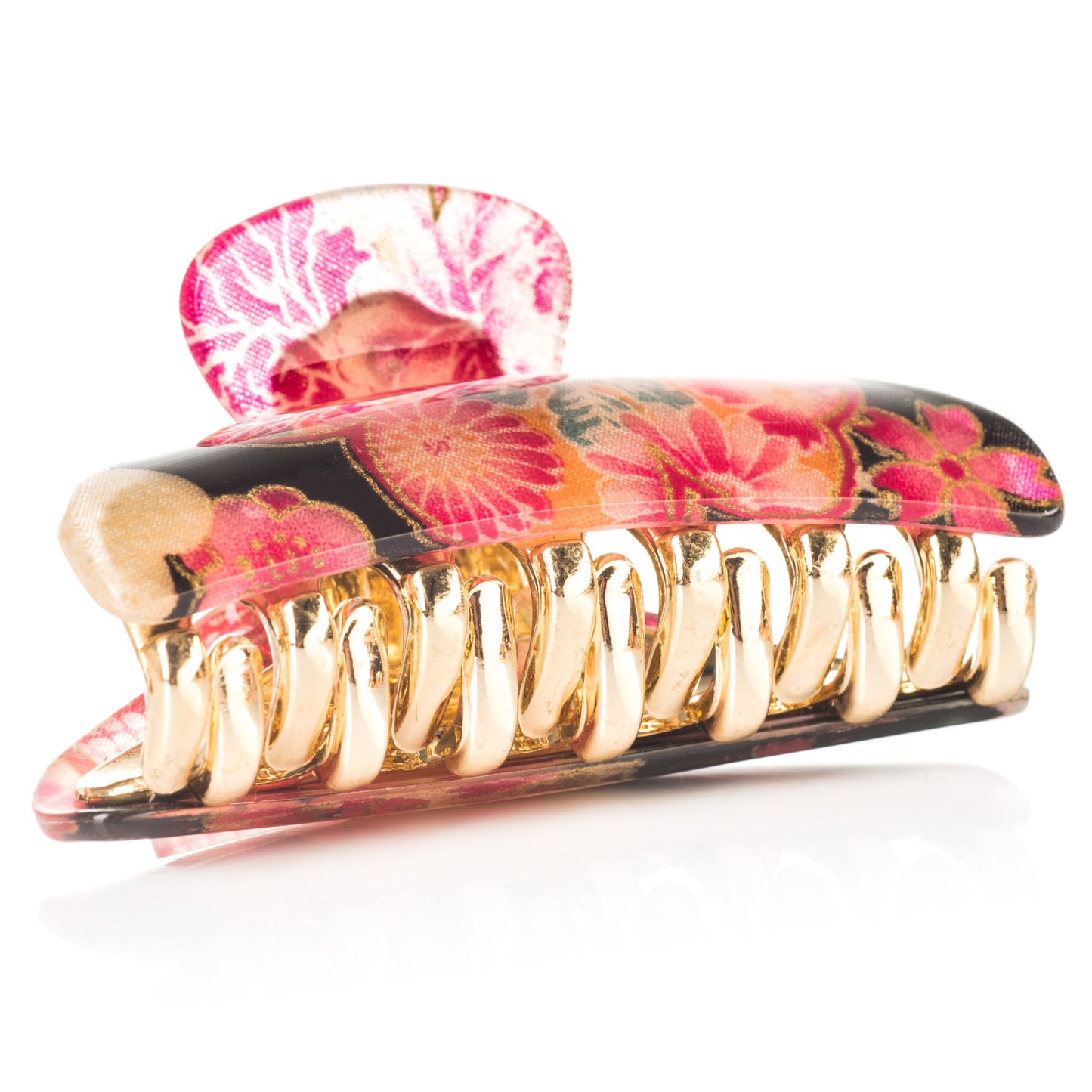 Black Cherry Blossom Japanese Hair Claw