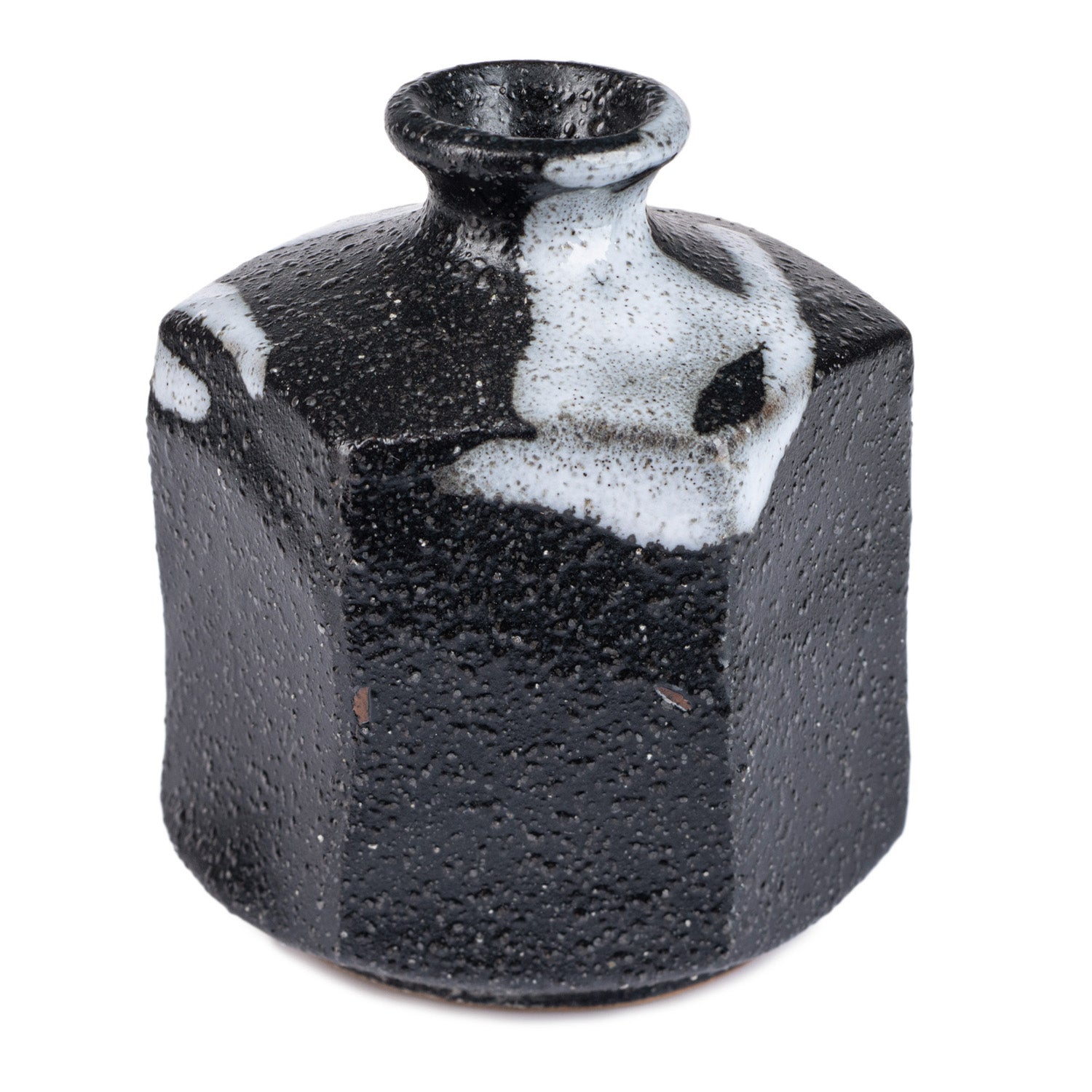 Black Ichirin Sashi Japanese Mini Vase