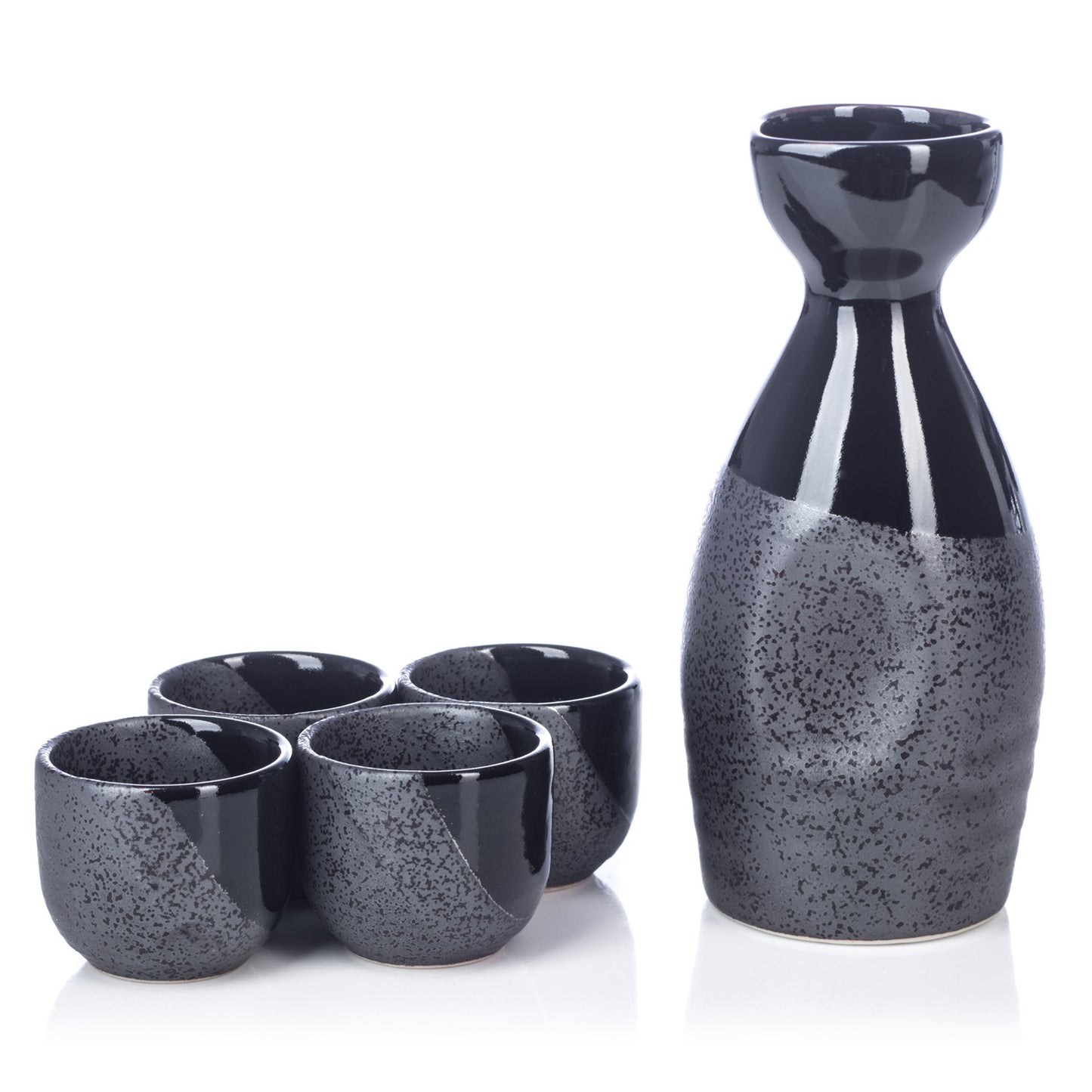 Black Nanban Traditional Japanese Sake Set