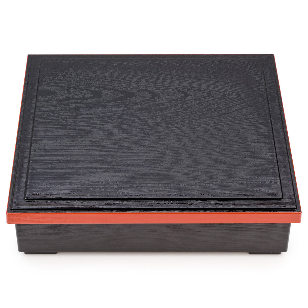 Black and Red Lacquer Japanese Obento Box