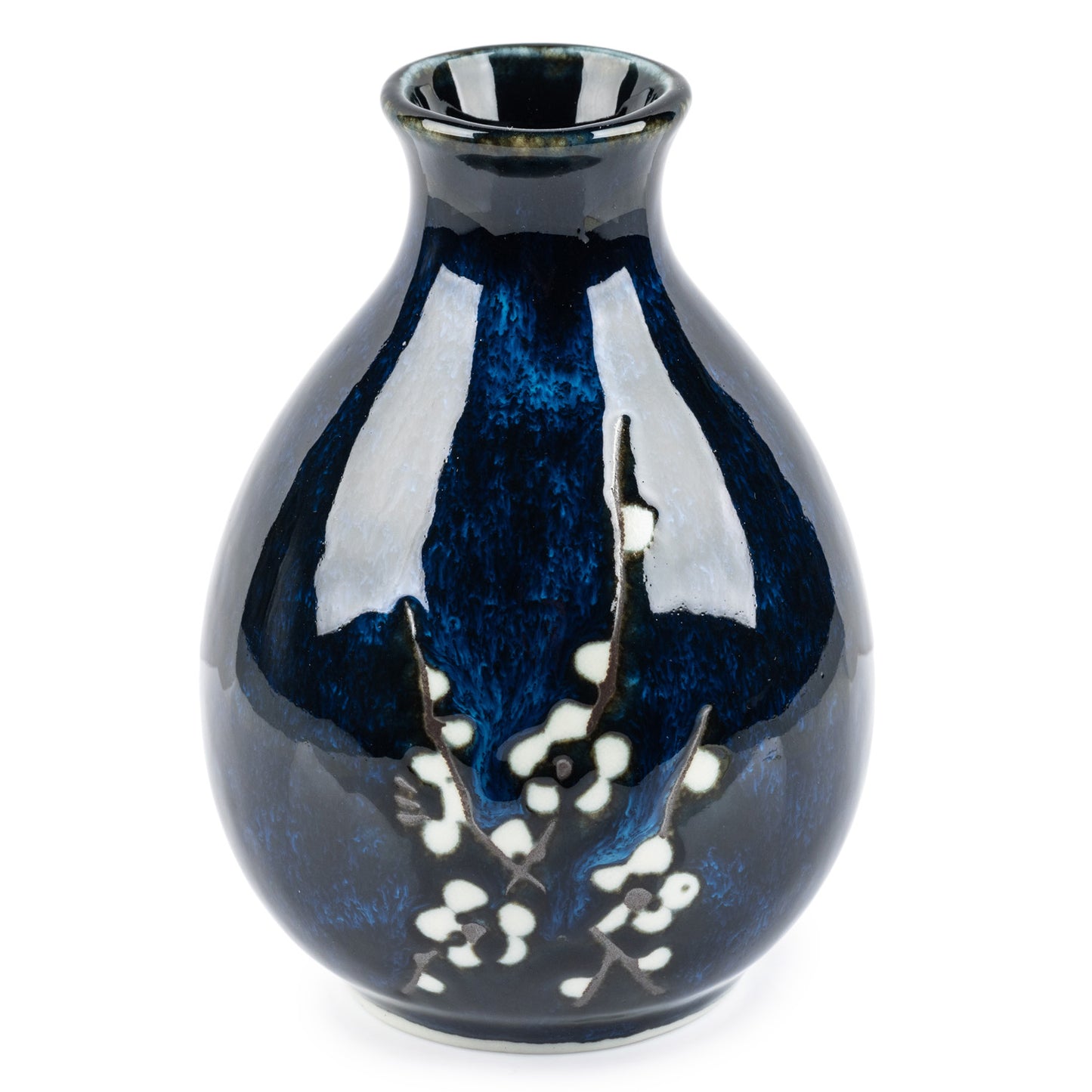 Blue Hana Cherry Blossom Japanese Sake Pot