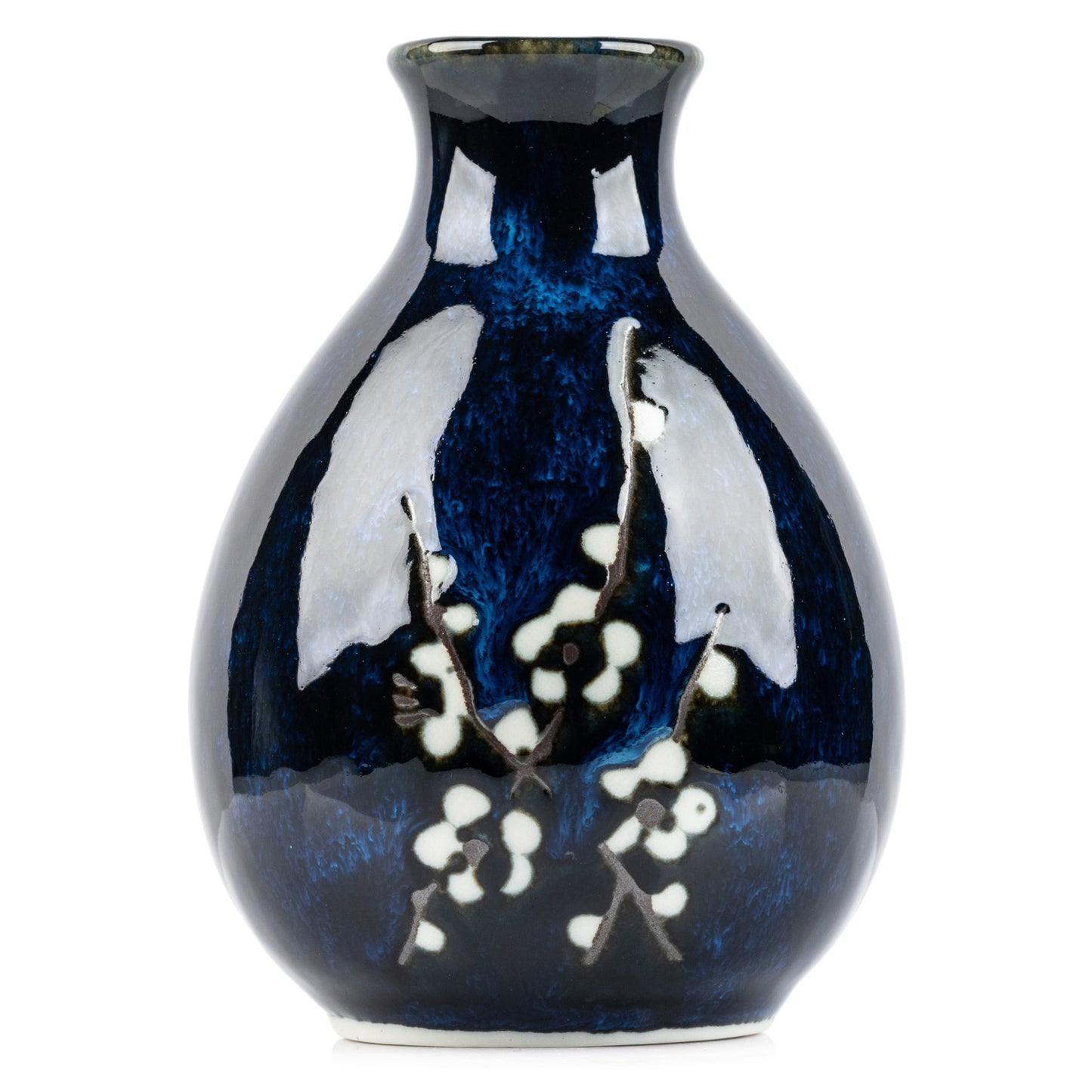 Blue Hana Cherry Blossom Japanese Sake Pot