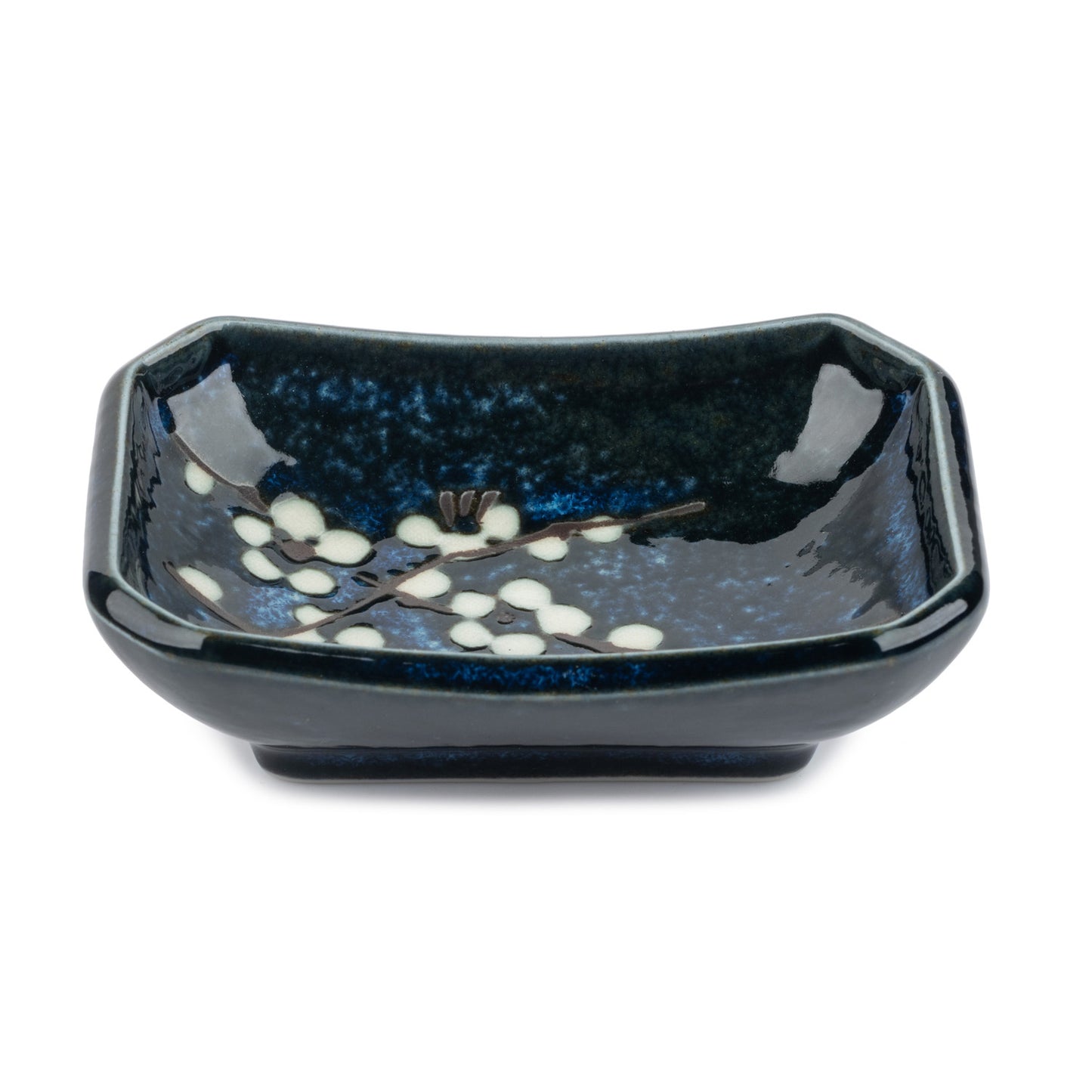 Blue Hana Cherry Blossom Japanese Sauce Dish