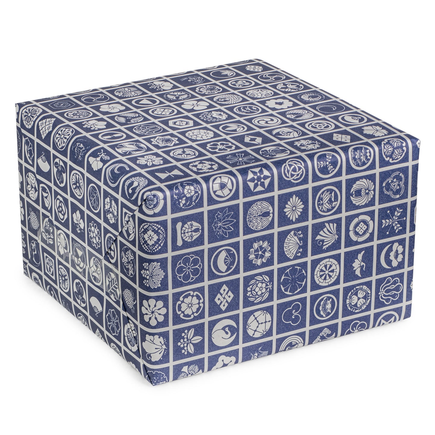 Blue Square Japanese Gift Wrap