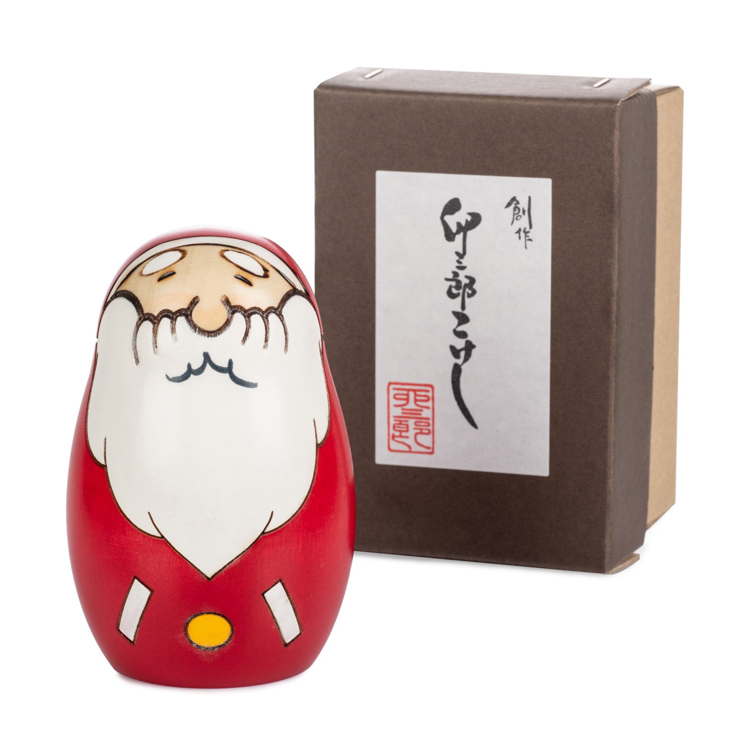 Father Christmas Japanese Kokeshi Doll