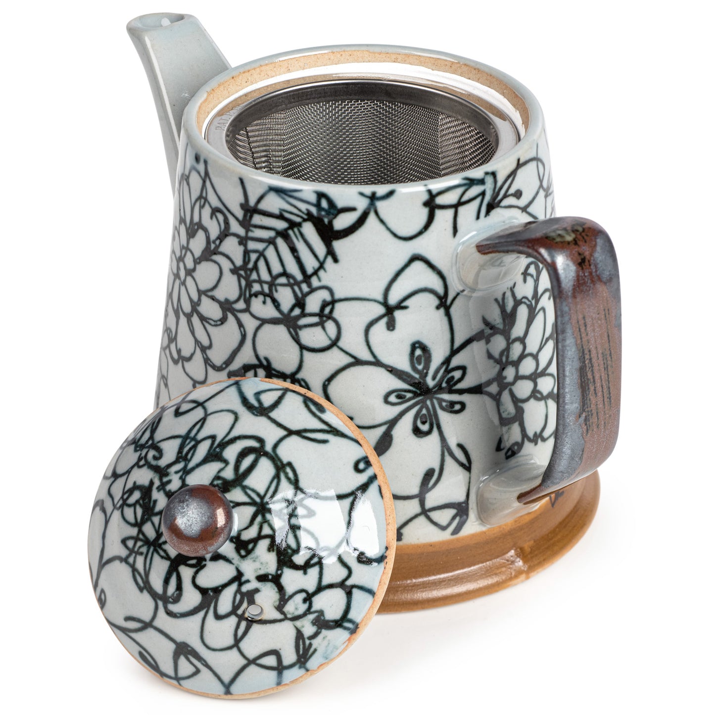 Flower Garden Japanese Tea Pot Set