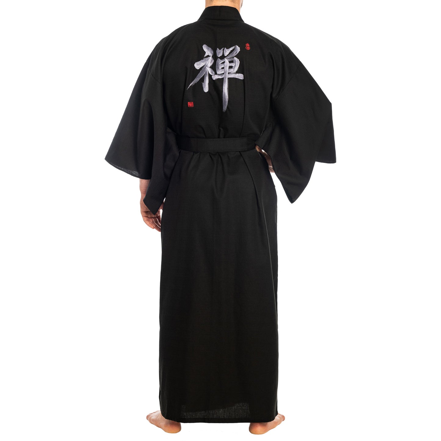 Japanese Kimono Zen Long Black