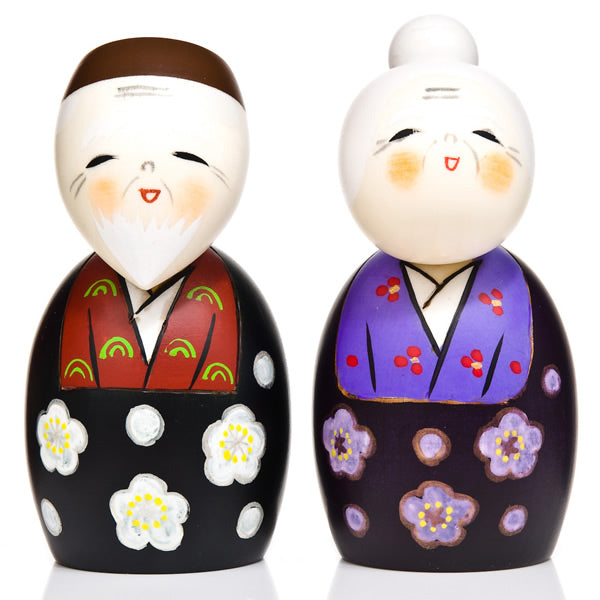 Large Happy Life Together Kokeshi Doll Set