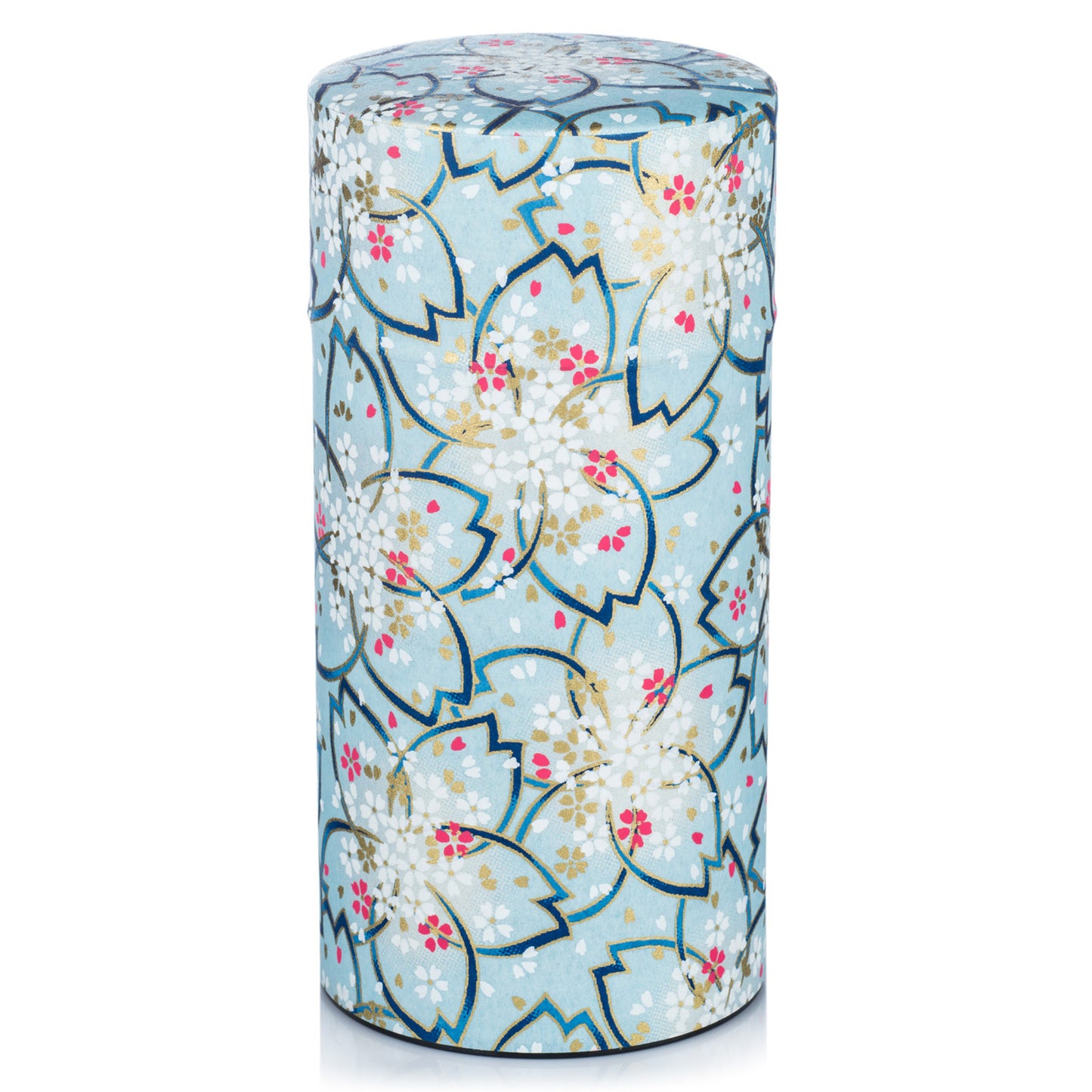 Large Light Blue Japanese Tea Caddy