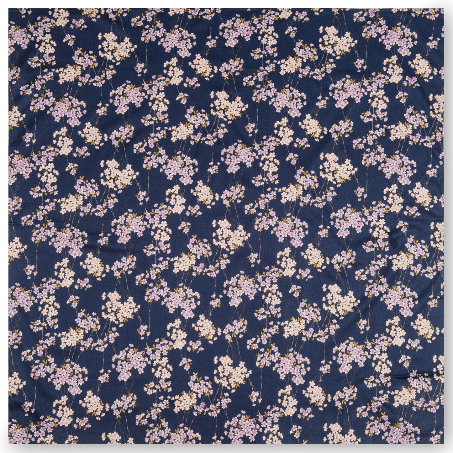 Large Navy Cherry Blossom Japanese Furoshiki