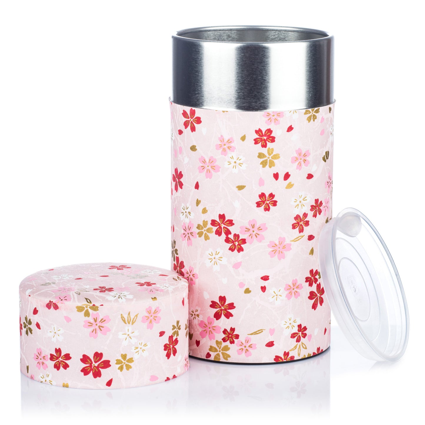Large Pink Japanese Tea Caddy